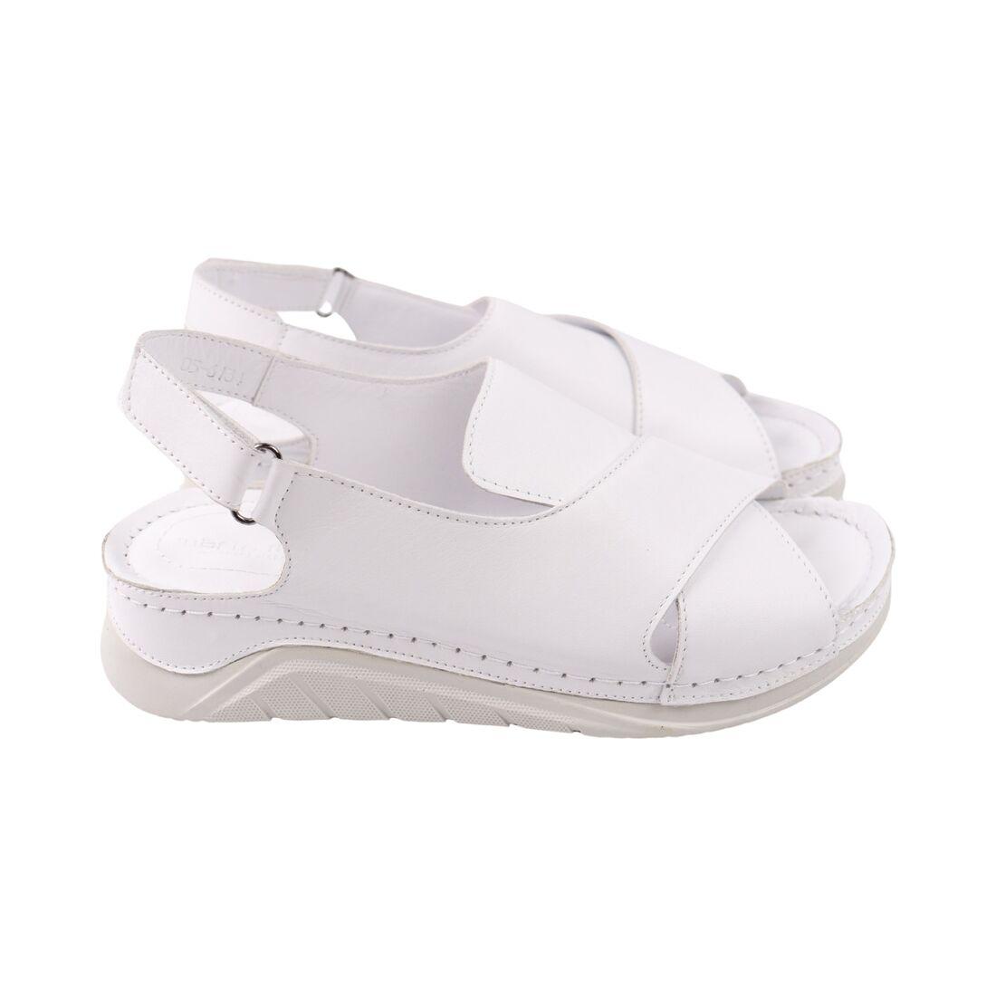 Босоніжки жіночі Mario Muzi білі натуральна шкіра, 40, фото 1