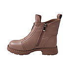 Черевики жіночі Farinni капучіно натуральна шкіра, 38, фото 2