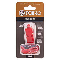 Свисток судейский пластиковый CLASSIC FOX40-CLASSIC цвет красный