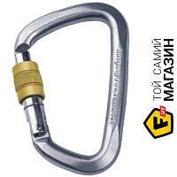 Карабин Singing Rock D Steel Lock screw gate 50kN карабін (SR K4080.ZO)