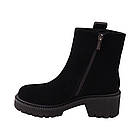 Черевики жіночі Oeego чорні натуральна замша, 39, фото 2