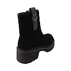 Черевики жіночі Oeego чорні натуральна замша, 39, фото 4