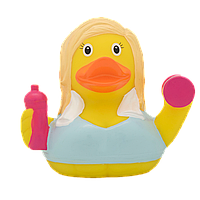 Уточка резиновая LiLaLu FunnyDucks Фитнес девочка L1279 AG, код: 5551643