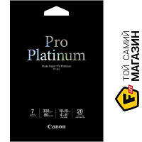 Бумага Canon Pro Platinum Photo Paper 300г/м?, 10x15см, 20л (2768B013) 10 x 15 см 20 фотобумага для струйных