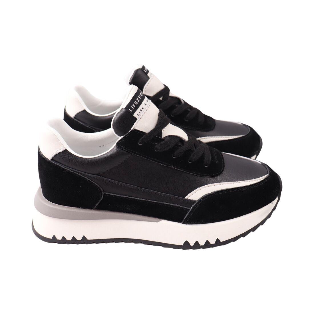 Кросівки жіночі Li Fexpert чорні натуральна шкіра, 39, фото 1