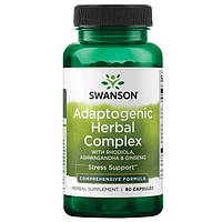 Смесь экстрактов Swanson Adaptogenic Herbal Complex 60 Caps