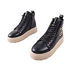 Черевики жіночі Secret чорні натуральна шкіра, 37, фото 5