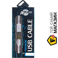 Удлинитель Atcom USB 2.0 AM/AF, 0.8м, белый (13424)