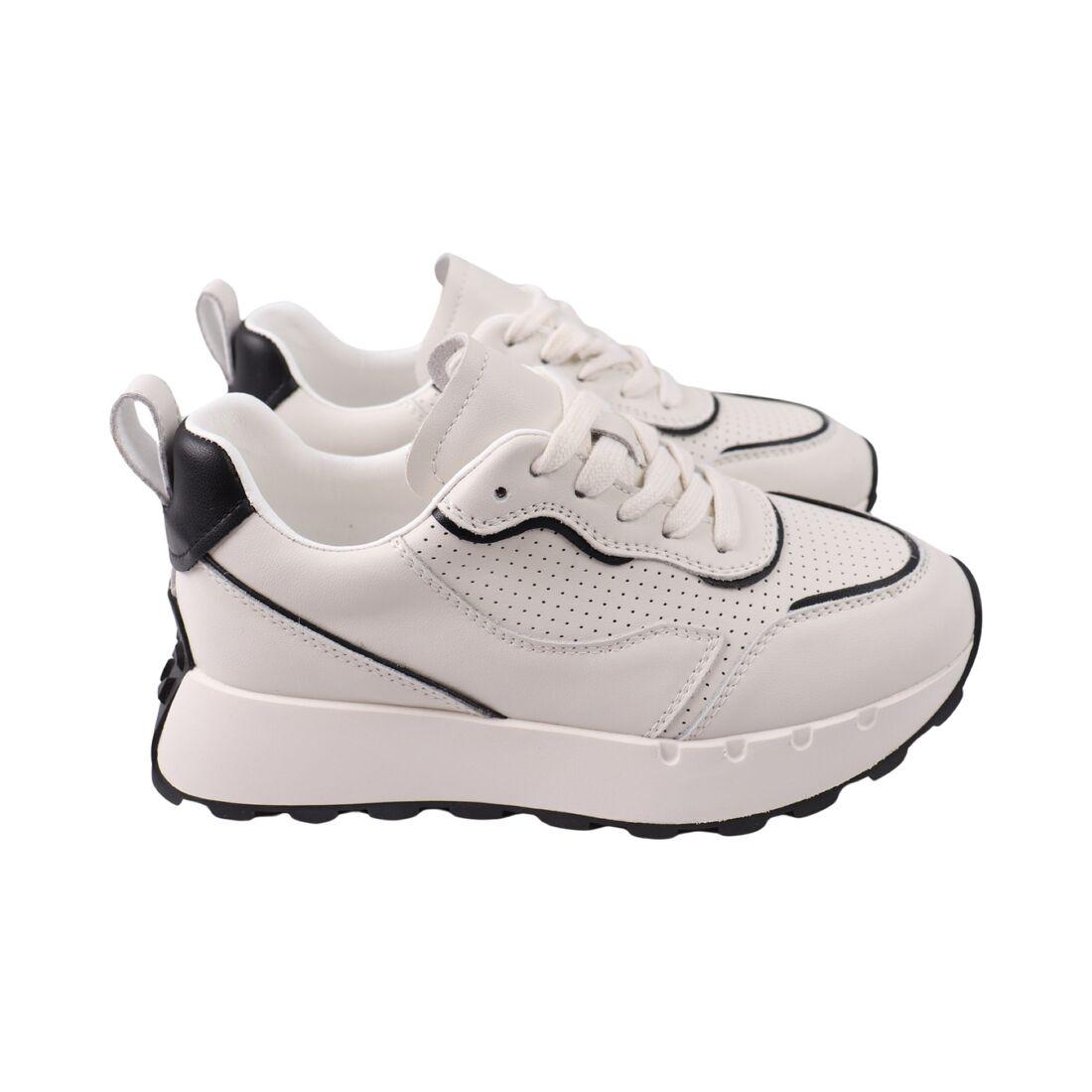 Кросівки жіночі Sorte Lady молочні натуральна шкіра, 40, фото 1