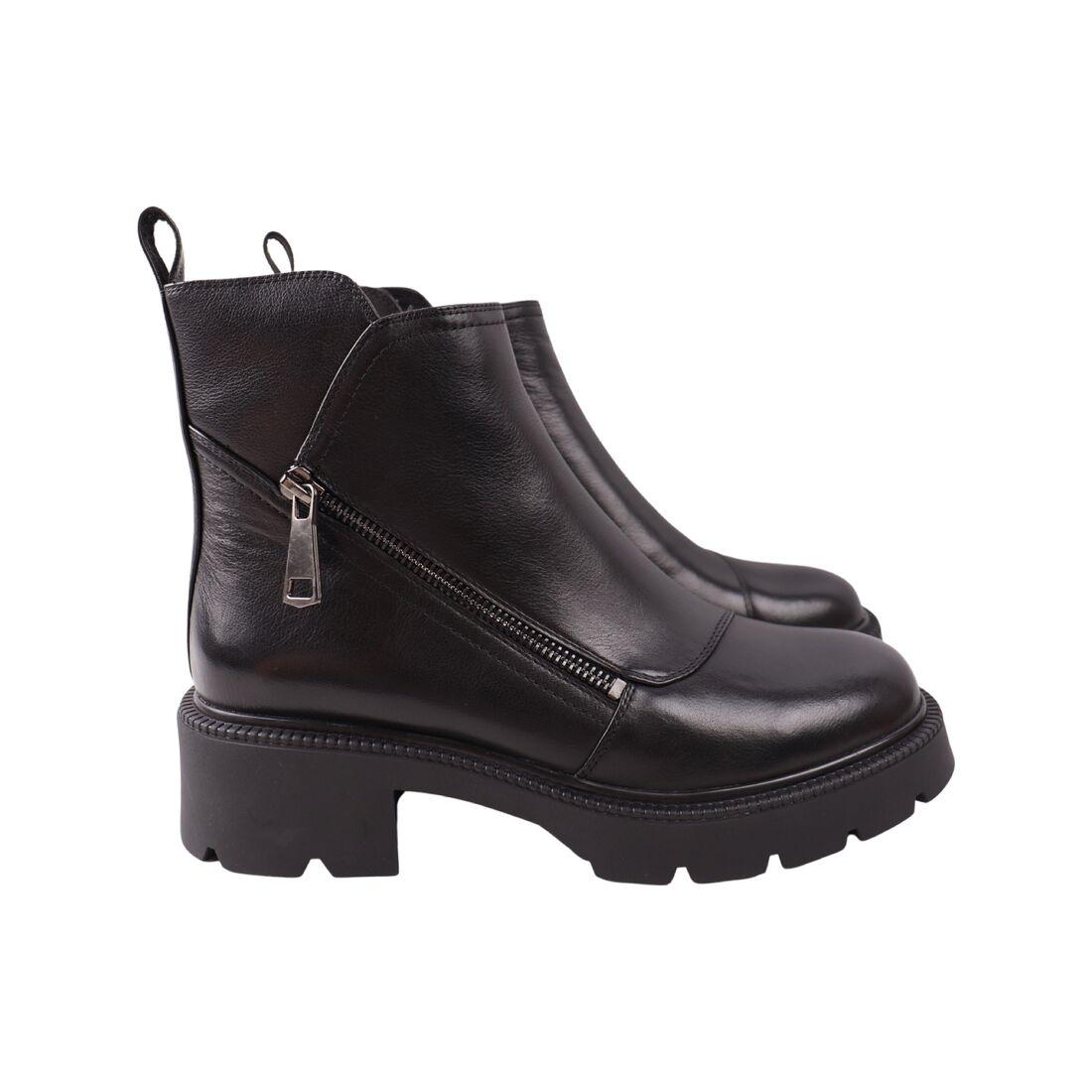 Черевики жіночі Molka чорні натуральна шкіра, 41, фото 1