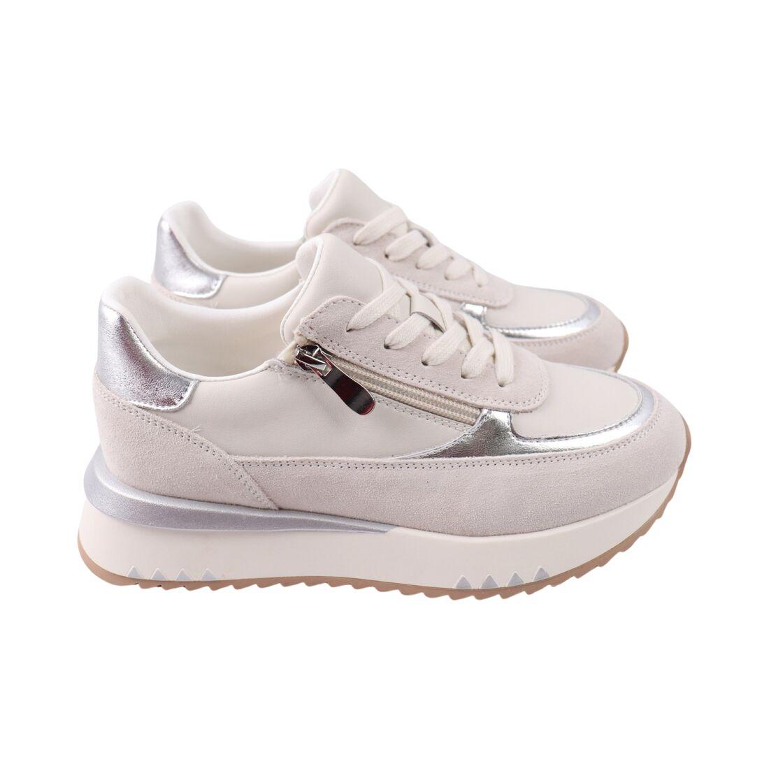 Кросівки жіночі Sorte Lady молочні натуральна шкіра, 36, фото 1