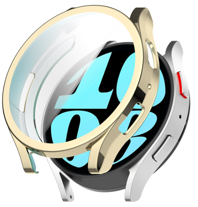 Чохол-накладка DK Silicone Face Case для Samsung Galaxy Watch6 (R930 / R935) 40mm (pale gold)