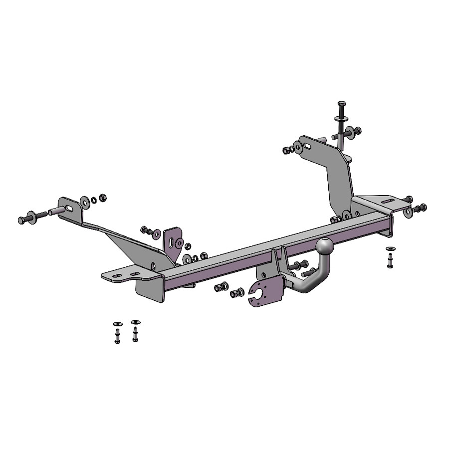 Фаркоп знімний на 2 болти - Renault Scenic 1, фото 1