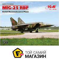 Модель 1:48 самолеты - ICM - Бомбардировщик МІГ-25РБФ 1:48 (ICM48904) пластмасса