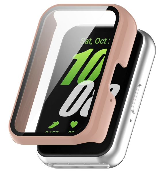 Чохол-накладка DK Пластик Gloss Glass Full Cover Samsung Galaxy Fit3 (R390) (pink), фото 1