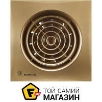Осевой бытовой накладной (настенный/потолочный) вентилятор вытяжной Soler & Palau Silent-200 CZ Gold золотой