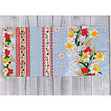 Набір кухонних рушників "весняні квіти 2" (модель 217.15, 3 штуки 35х70 см) Руно, фото 4