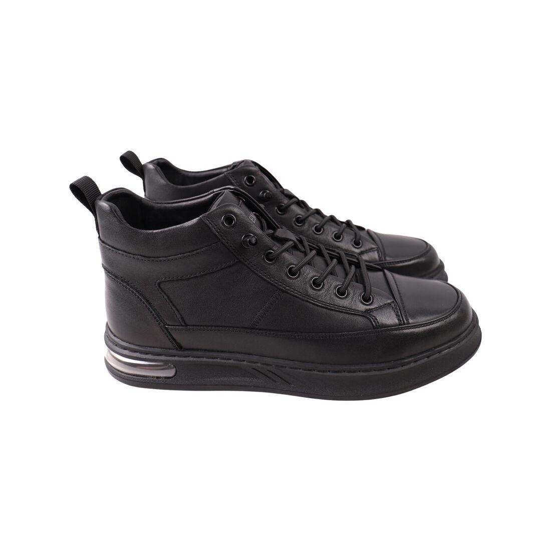 Черевики чоловічі Clemento чорні натуральна шкіра, 39, фото 1