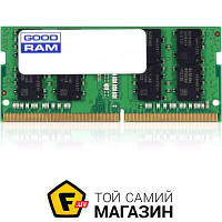 Оперативная память Goodram SODIMM DDR4 8GB, 2666MHz, PC4-21300 (GR2666S464L19S/8G)