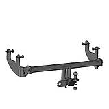 Фаркоп знімний під американський квадрат - Dacia Sandero Stepway 1 Кросовер 2008-2012, фото 2