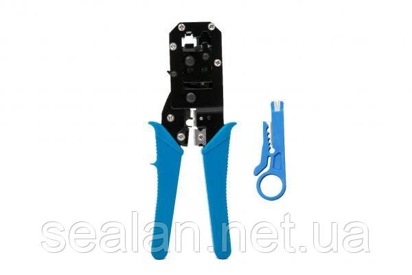 Інструмент ACPT4511 (синій) для обтискання RJ-45 (8P8C) та RJ-12/11 (6P6C) Valcord