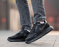 Кроссовки мужские легкие Nike Air Zoom Black стильные черные замшевые спортивные кроссовки найк на лето