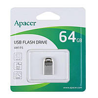 USB флеш-накопичувач Apacer AH115 64gb Колір Срібло