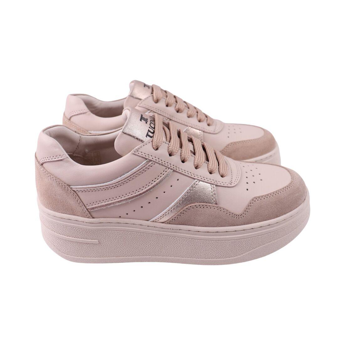 Кеди жіночі Tucino капучіно натуральна шкіра, 39, фото 1