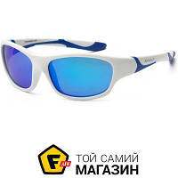 Спортивные очки Koolsun Sport 6+ белый/голубой (KS-SPWHSH006)