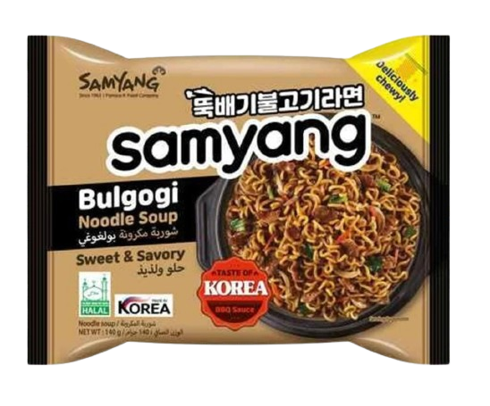 Локшина швидкого приготування Samyang Bulgogi Sweet and delicious bulgogi noodle soup, 140г