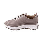 Кросівки жіночі Aquamarin капучіно натуральна шкіра, 37, фото 2