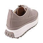 Кросівки жіночі Aquamarin капучіно натуральна шкіра, 37, фото 4