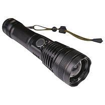 Ліхтар ручний в алюмінієвому корпусі чорний L 17см, фото 5