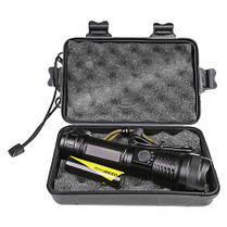 Ліхтар ручний в алюмінієвому корпусі чорний L 17см, фото 4