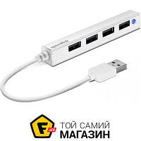 USB-хаб Speedlink Snappy Slim USB Hub 4-Port, white (SL-140000-WE)