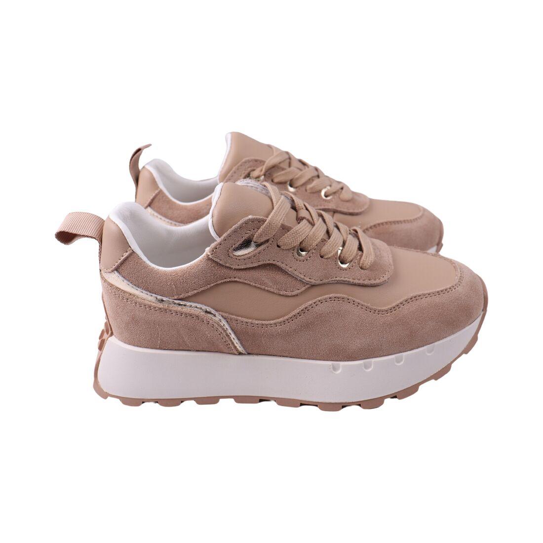 Кросівки жіночі Sorte Lady бежеві натуральна шкіра, 39, фото 1