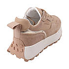 Кросівки жіночі Sorte Lady бежеві натуральна шкіра, 39, фото 4