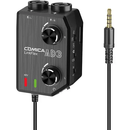 Аудиомикшер Comica Audio LINKFLEX AD3 Dual-Channel Audio Mixer for Camera and Smartphone (LINKFLEX AD3)