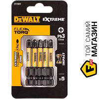 Бита Dewalt Impact Torsion Extreme Ph3 50мм, 5шт. (DT7999T)