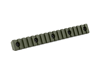 Планка Пикатинни КРУК CRC 9019 ODGreen на 17 слотов с креплением M-Lok(912552750756)