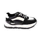 Кросівки жіночі Konors чорні натуральна шкіра, 39, фото 3