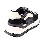 Кросівки жіночі Konors чорні натуральна шкіра, 39, фото 4