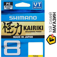 Shimano Шнур Kairiki 8 PE (Yellow) 150м 0.10мм 6.5kg (59WPLA58R31)