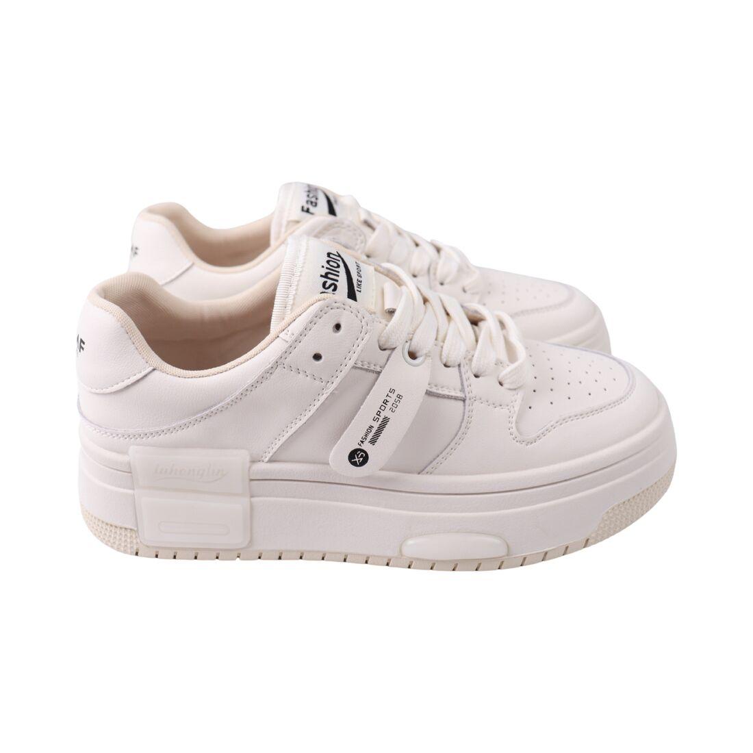 Кеди жіночі Farinni молочні натуральна шкіра, 38, фото 1