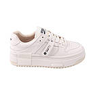 Кеди жіночі Farinni молочні натуральна шкіра, 38, фото 3