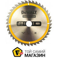 Отрезной диск Dewalt Диск пильный DeWALT, 235х30мм, 40z (WZ/ATB), + 10 град. (DT1955)