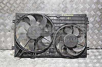 Вентилятор радиатора комплект 2 секции 7 лопастей+7 лопастей с диффузором VW Touran 1.9tdi 2003-2010