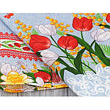 Набір кухонних рушників "весняні квіти 1" (модель 217.15, 3 штуки 35х70 см) Руно, фото 3