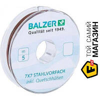 Поводковый материал Balzer Поводочный стальной материал в оплетке 7х7 Balzer + 10обж.труб. 5м. 6кг.
