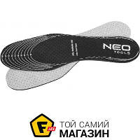 Стельки NEO TOOLS Стелька NEO для обуви с активированным углем Actifresh-универсальный размер, 10 шт. (82-303)